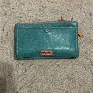 Consuela Turquoise Leather Wallet